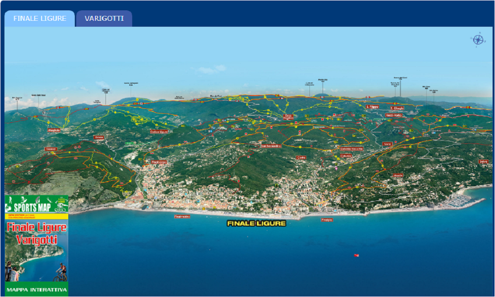 Sports Map Varigotti Finale Ligure Mappa Interattiva